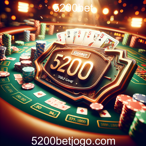 Descubra a Categoria 'Mesa' no 5200bet: Entretenimento e Estratégia